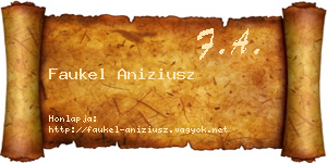 Faukel Aniziusz névjegykártya
